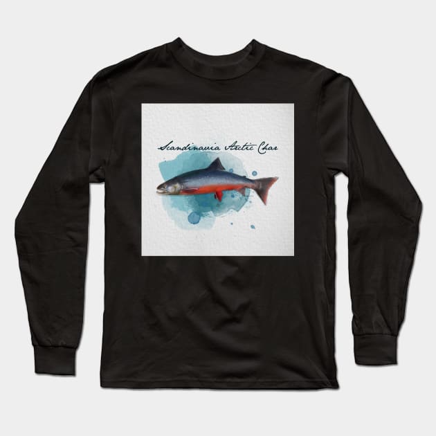 Scandinavia Arctic Char Long Sleeve T-Shirt by MikaelJenei